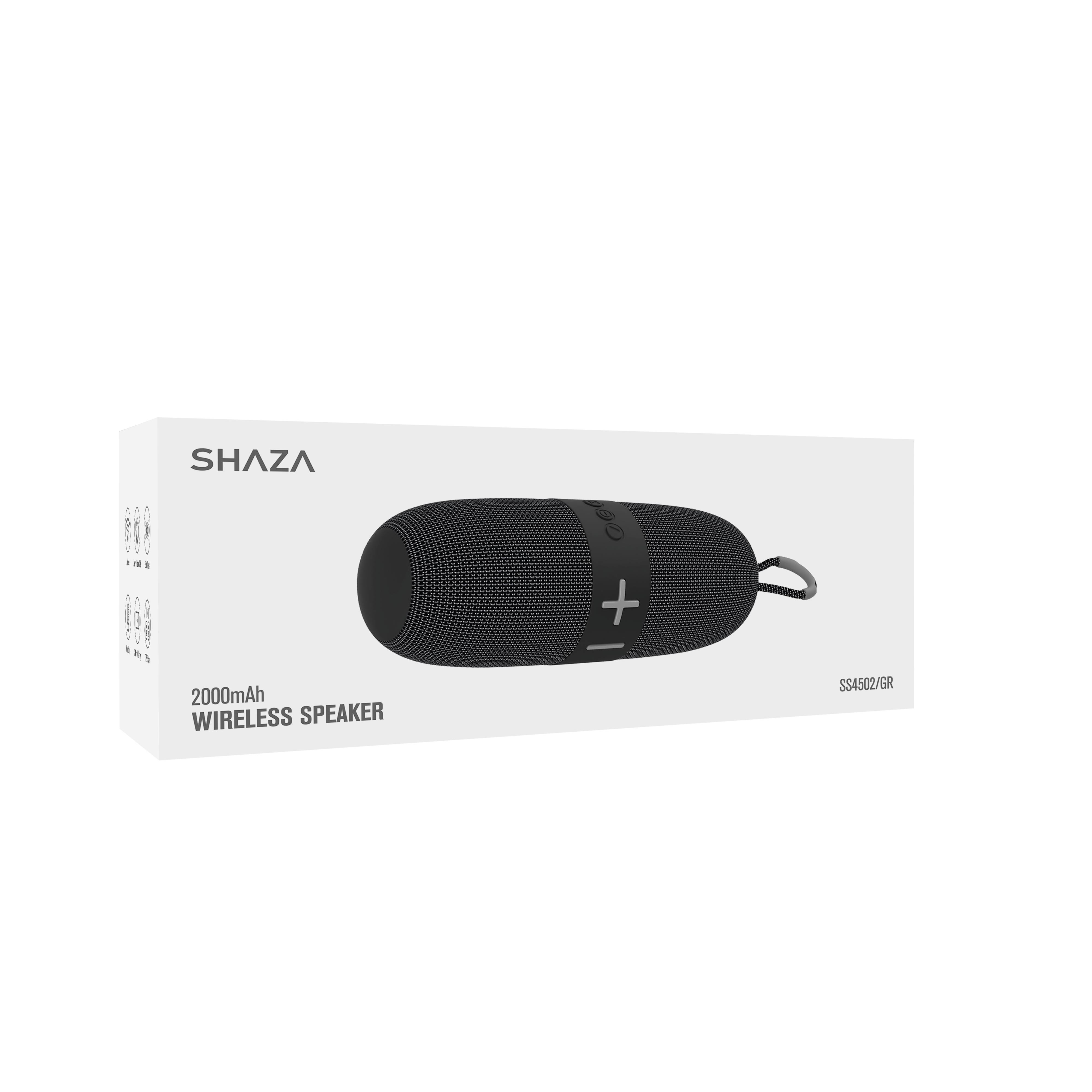 SHAZA Taşınabilir Bluetooth Hoparlör 8W*2 Ses Çıkışı Gri